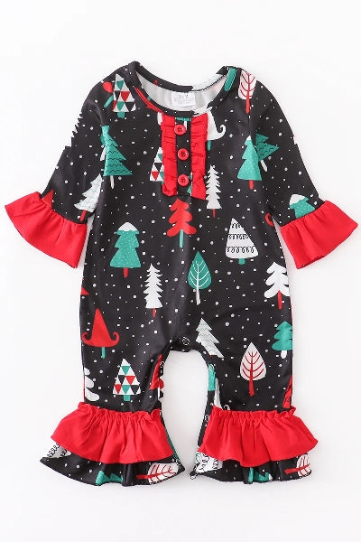 Christmas Tree Bubble Baby Romper