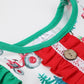 Christmas Tractor Romper White/Green/Red