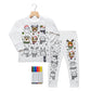 Happy Holidays Colour In Pyjamas