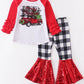 Red Christmas Truck Bell Bottoms