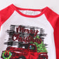 Red Christmas Truck Bell Bottoms