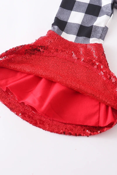 Red Christmas Truck Bell Bottoms