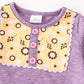 Lavender Floral Ruffle Pants Set