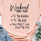 142. Weekend Travel Plans - Black Ink