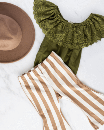 Kenzie Lace Flutter Sleeve Leotard