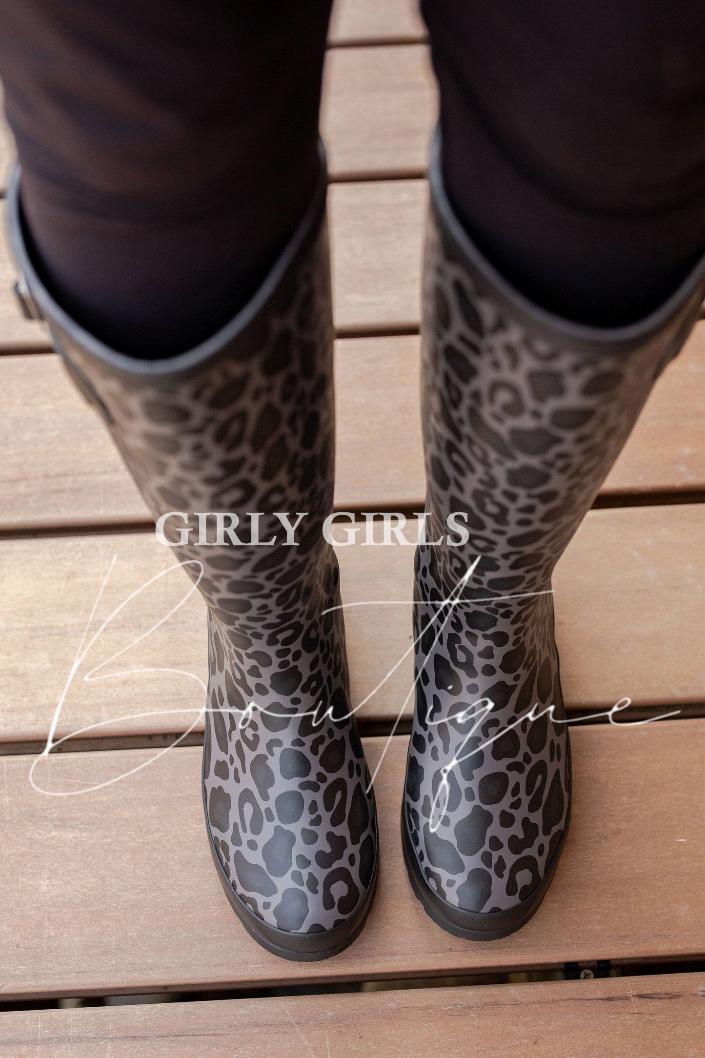 Rachael Rainboot Tall - Black Leopard