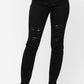 Judy Blue Black High Waist Destroyed Boyfriend Denim
