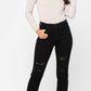 Judy Blue Black High Waist Destroyed Boyfriend Denim
