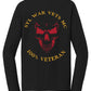 Long Sleeve - Black - Skull Gold/Red