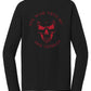 Long Sleeve - Black - Skull all Red