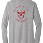 Long Sleeve - Grey - Skull all Red