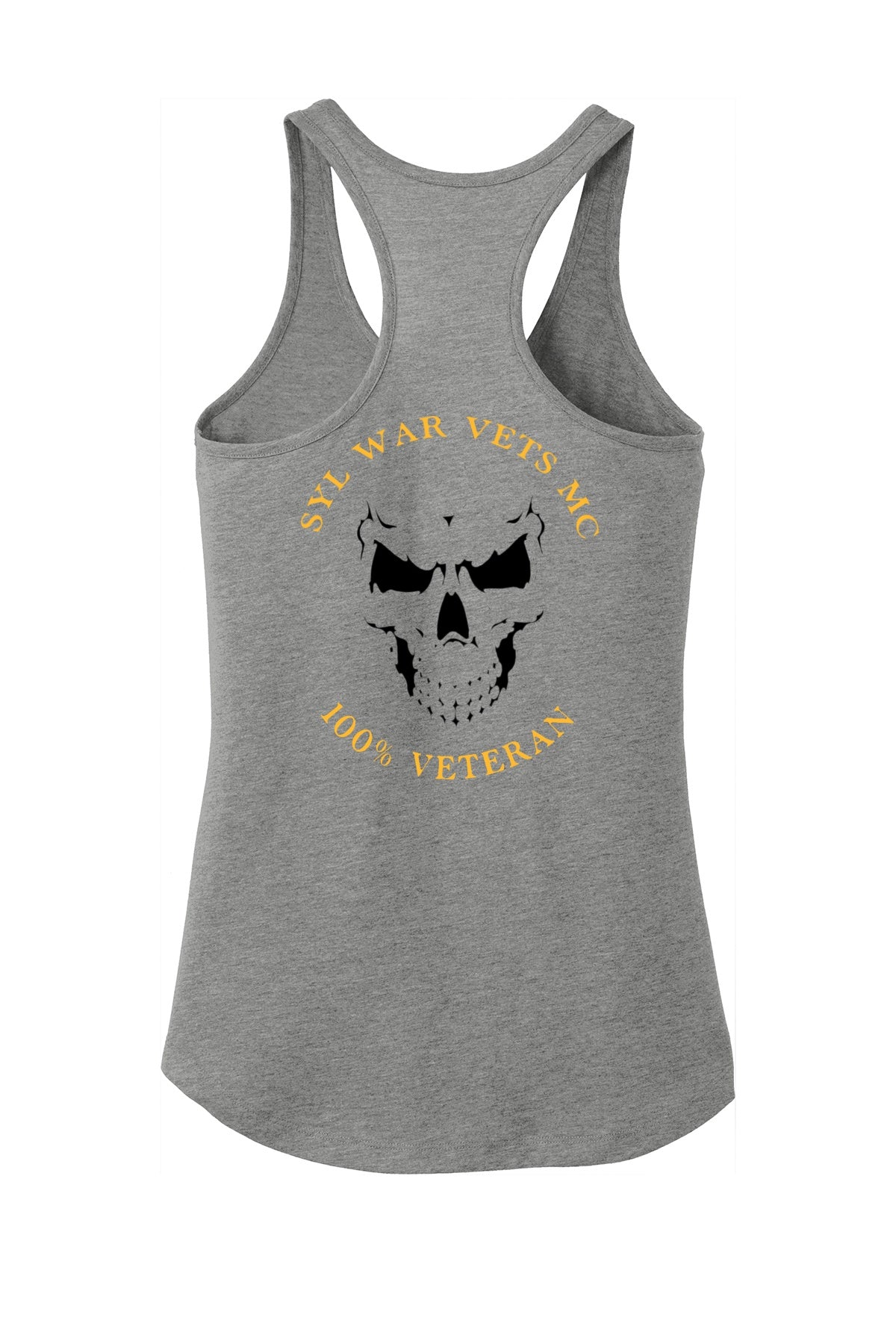 Ladies Tank - Grey - Skull