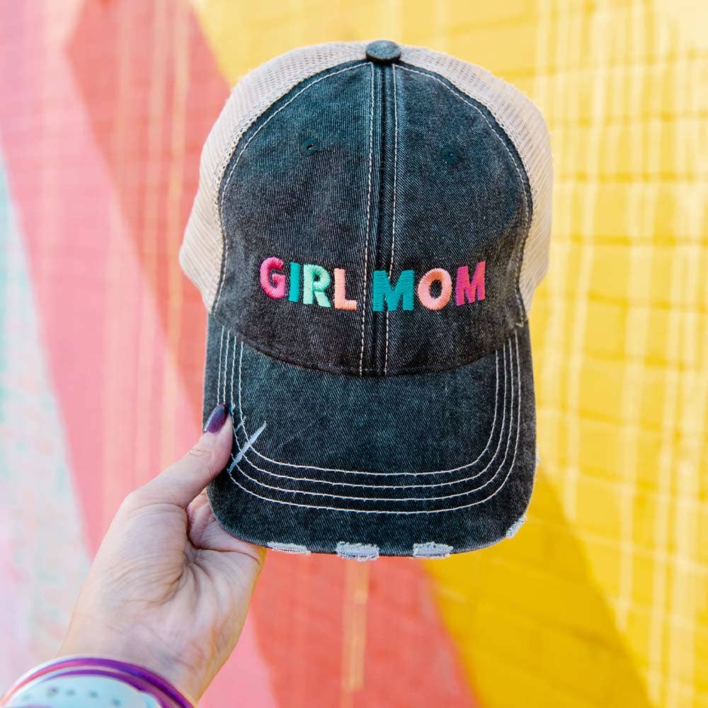 Girl Mom Multicolored  Trucker Hat