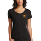 Ladies Short Sleeve Tee - Black - Skull