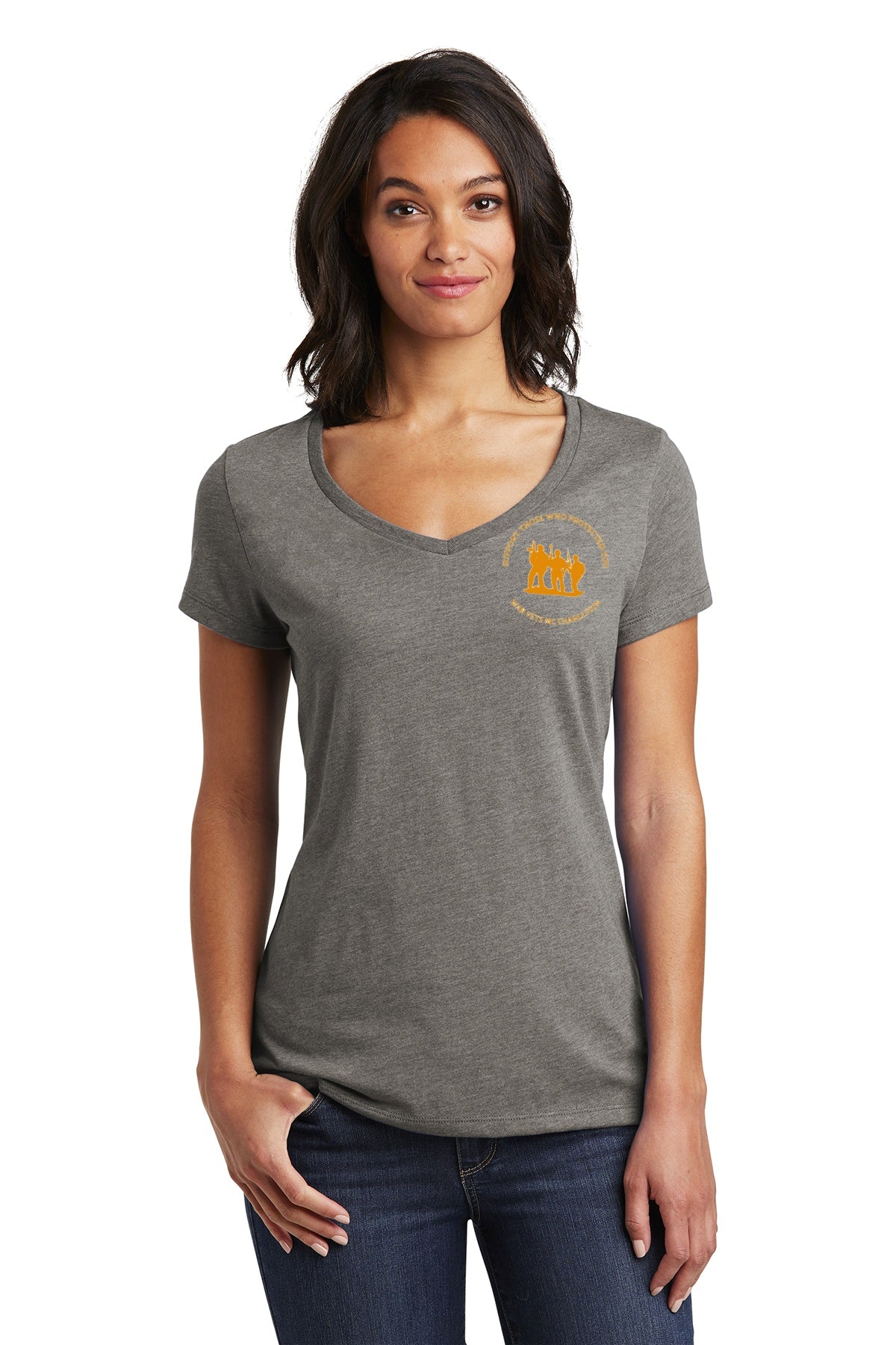 Ladies Short Sleeve Tee - Grey - Lady Supporter
