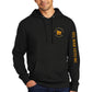 Hoodie - Black - Skull Gold/Red