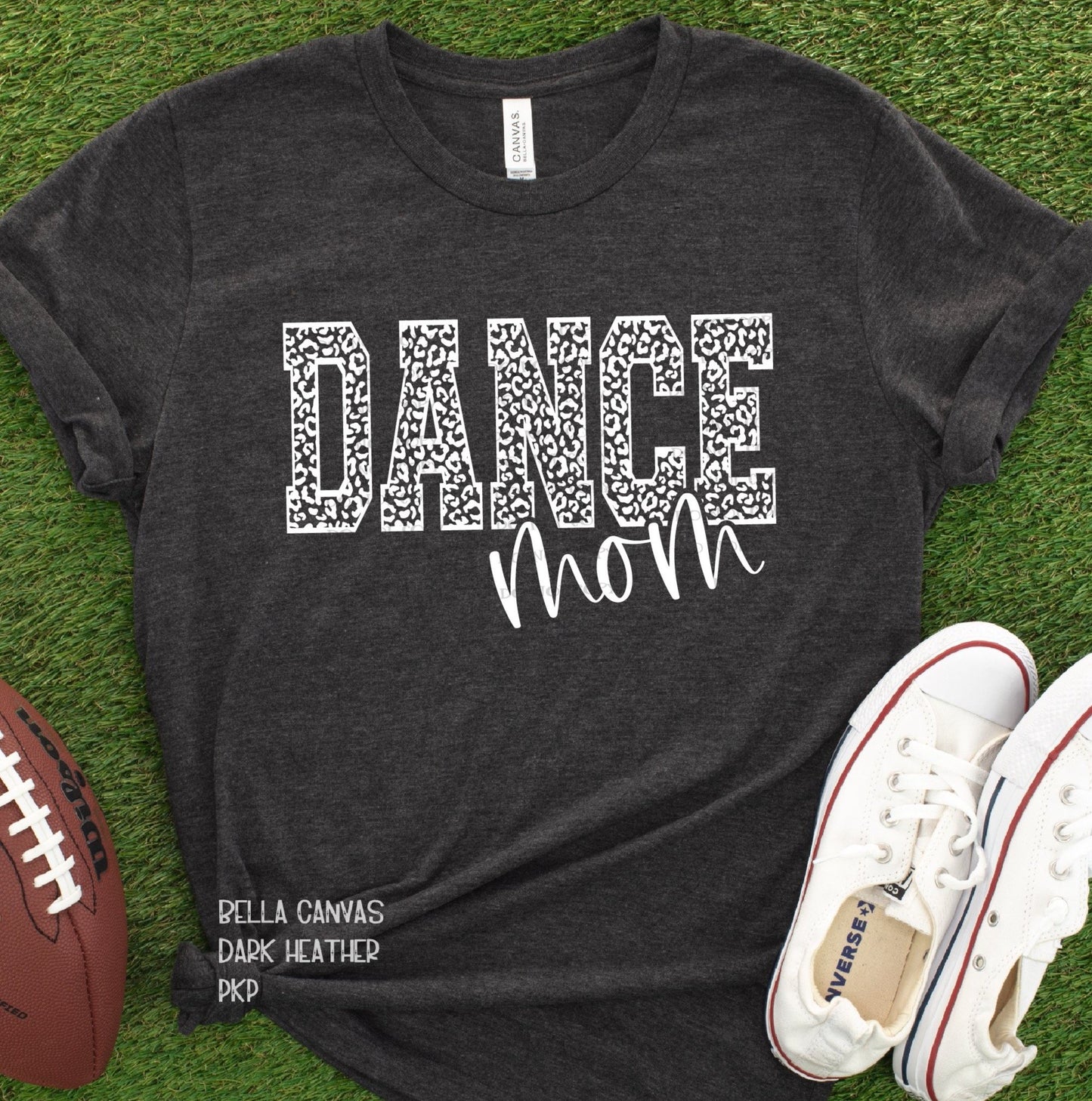 566.  Dance Mom Leopard - White Ink