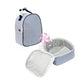Navy Seersucker Gumdrop Lunchbox