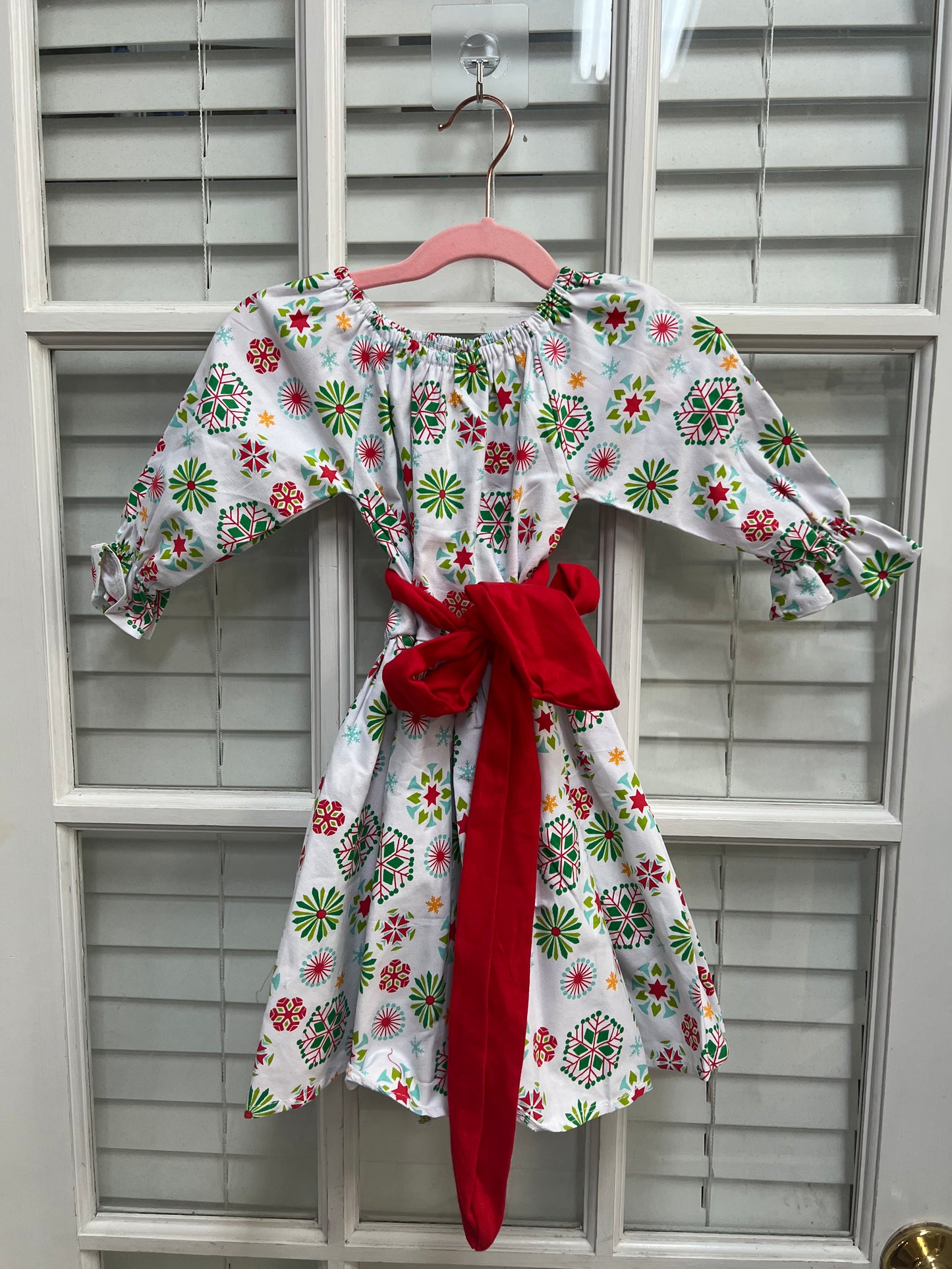 18/24m White Snowflake Xmas Dress