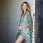 Floral Embroidered Stitch Kimono
