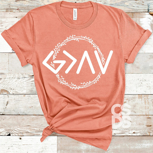 413. God is Greater than the Highs & Lows - White Ink