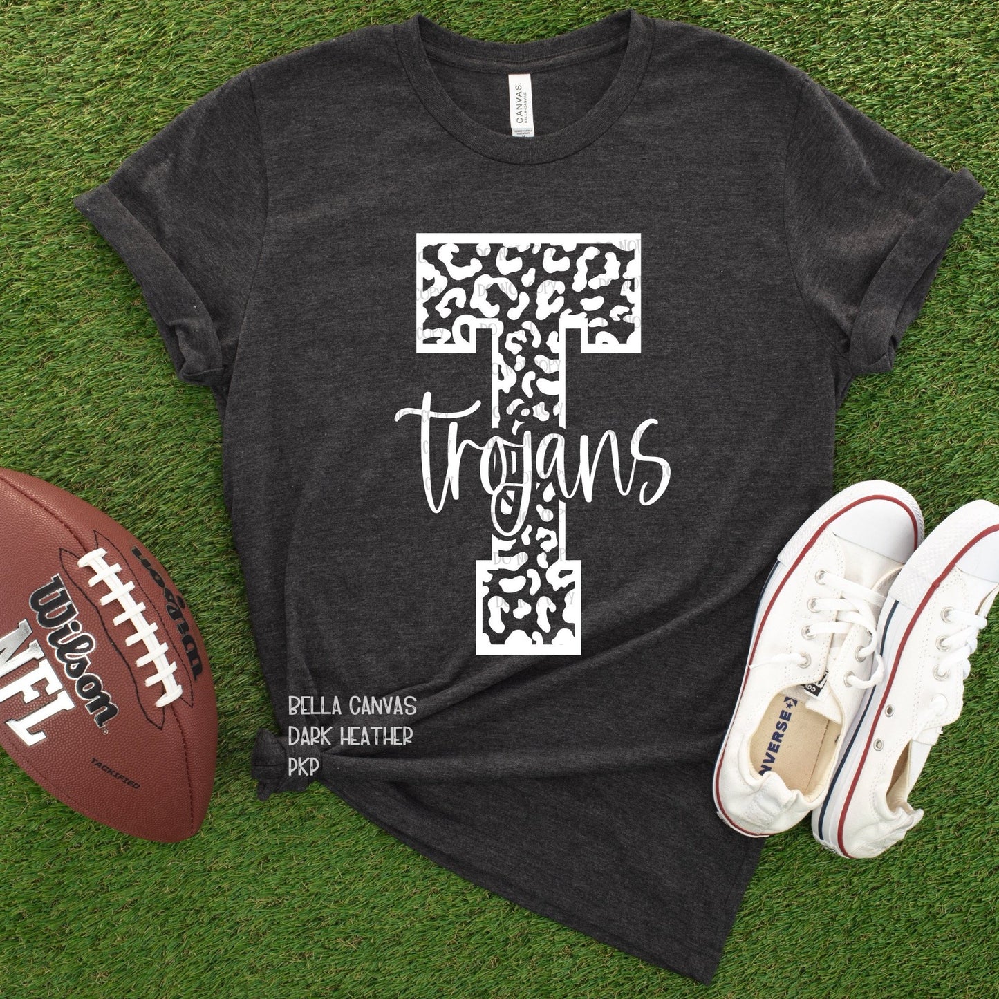 572. Trojans Leopard - White Ink