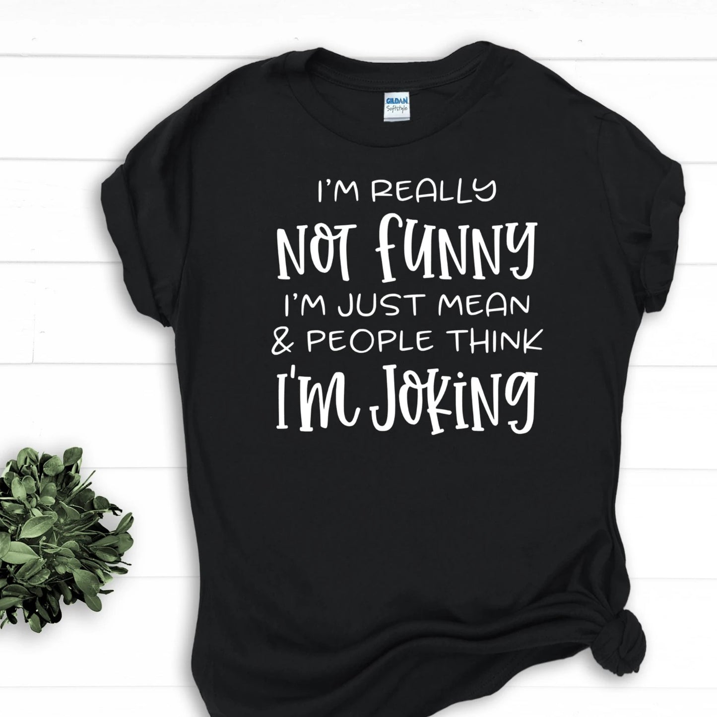 390. I'm Really Not Funny... - White Ink