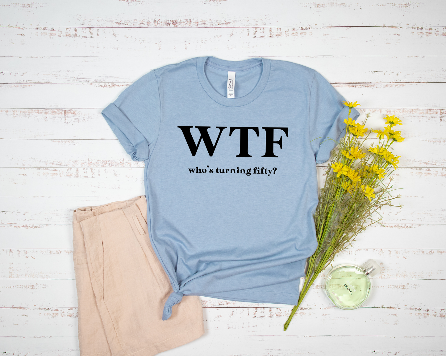 Who's Turning Fifty? Custom Vinyl Tee