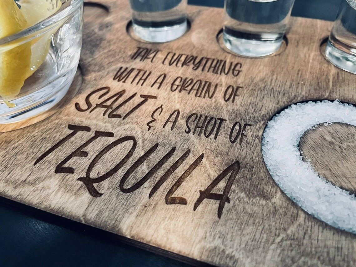 Salt & Tequila Shot Trays