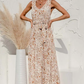 Leopard Print Sleeveless Maxi Dress