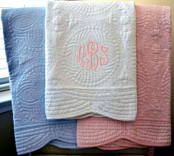 Cotton Heirloom Baby Quilt