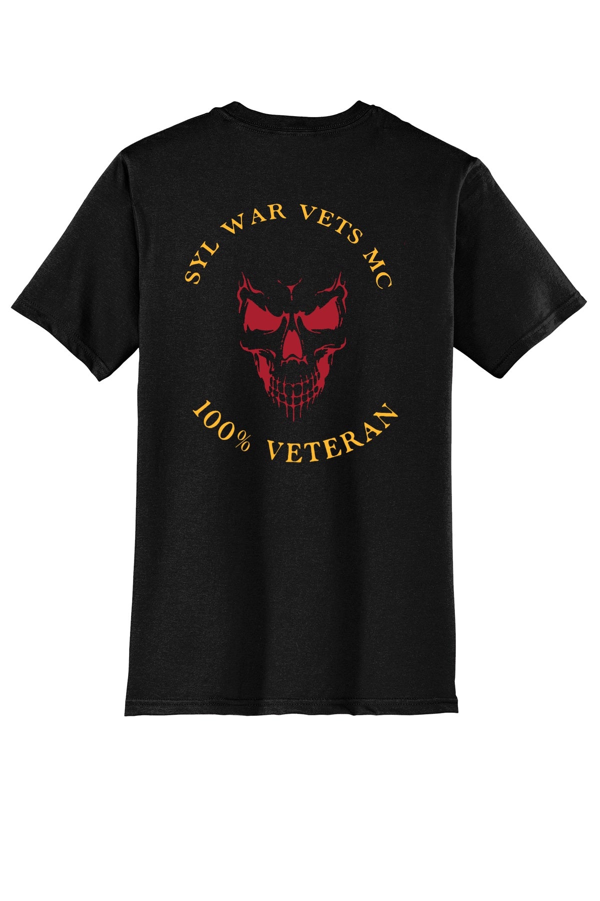 Ladies Short Sleeve Tee - Black - Skull