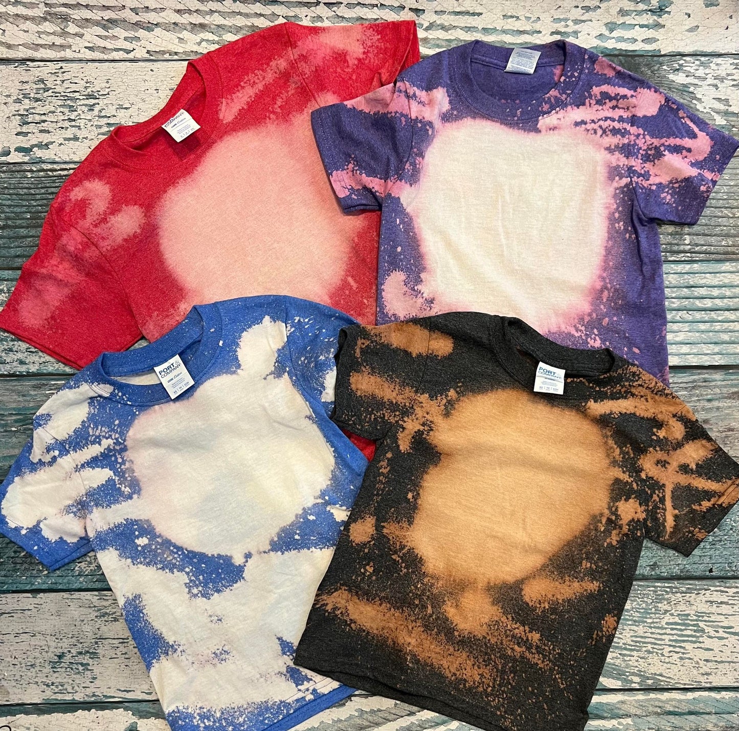 BLEACHED - Port & Company Core Cotton Tee