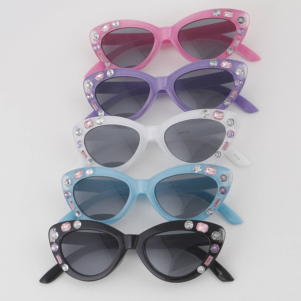 Jeweled Frame Kids Sunglasses