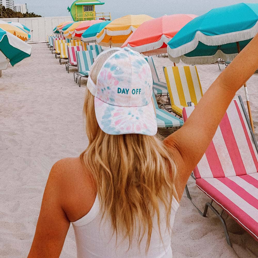 Day Off Tie Dye Trucker Hat