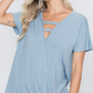 Dusty Blue Light Weight Top