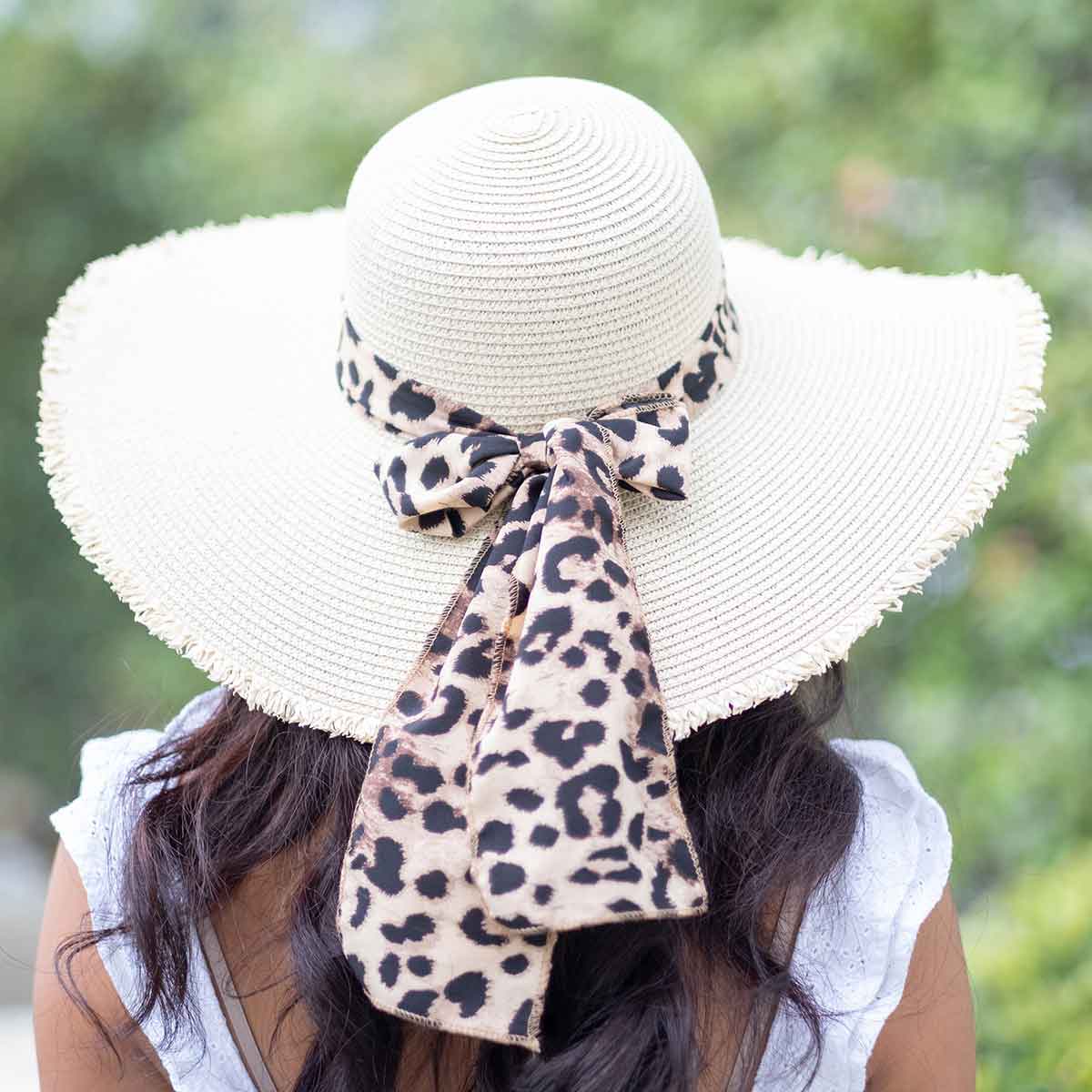Cove Sun Hat - Natural/Leopard