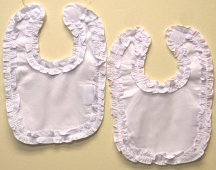 Cotton Ruffle Infant Bib
