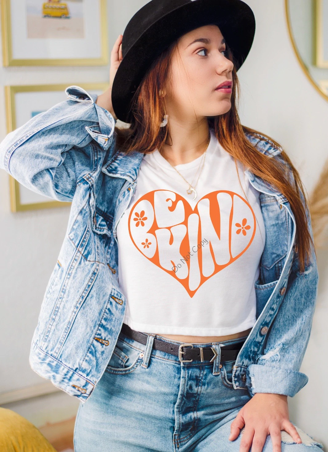 184. Be Kind Heart - Orange Ink
