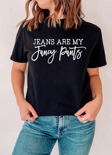 371. Jeans are my fancy pants - White Ink
