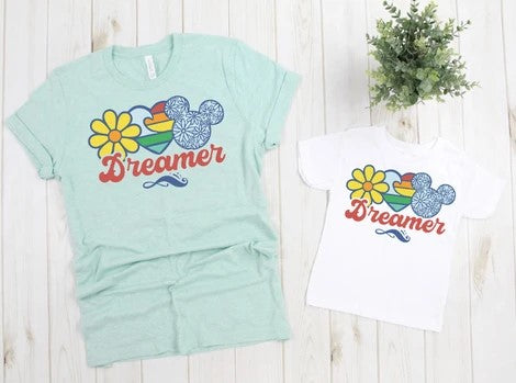 460. Dreamer Micky Mous - Full Color YOUTH & ADULT