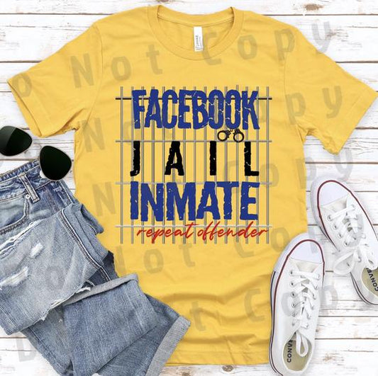668. Facebook Jail Inmate - Full Color