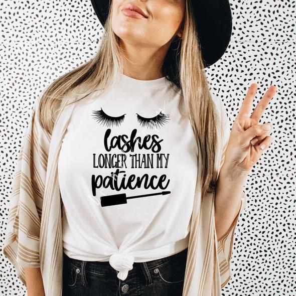 45. Lashes Longer Than My Patience - Black Ink