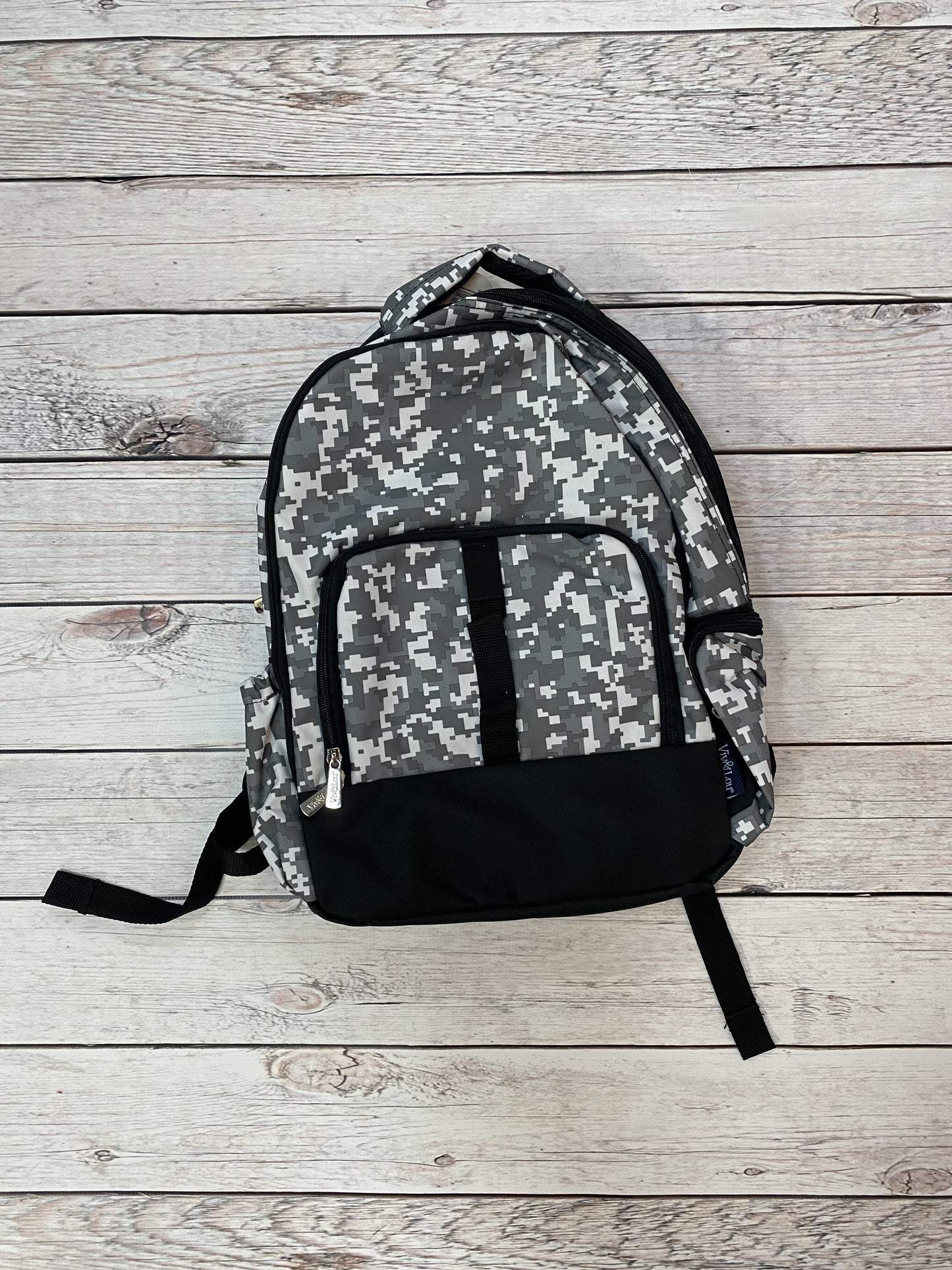 Viv & Lou Gray Camo Full Size Backpack