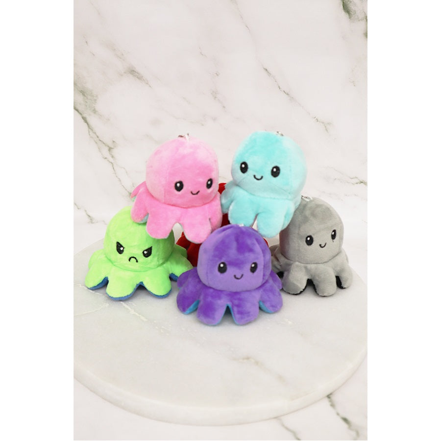 Reversible Octopus Plushie Key Chain