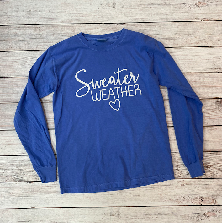 7. Sweater Weather - White Ink